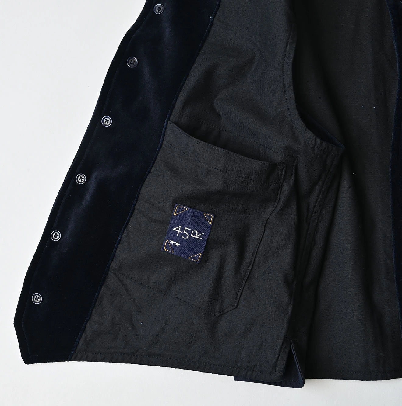 45R Indigo Velvet 908 Work Vest