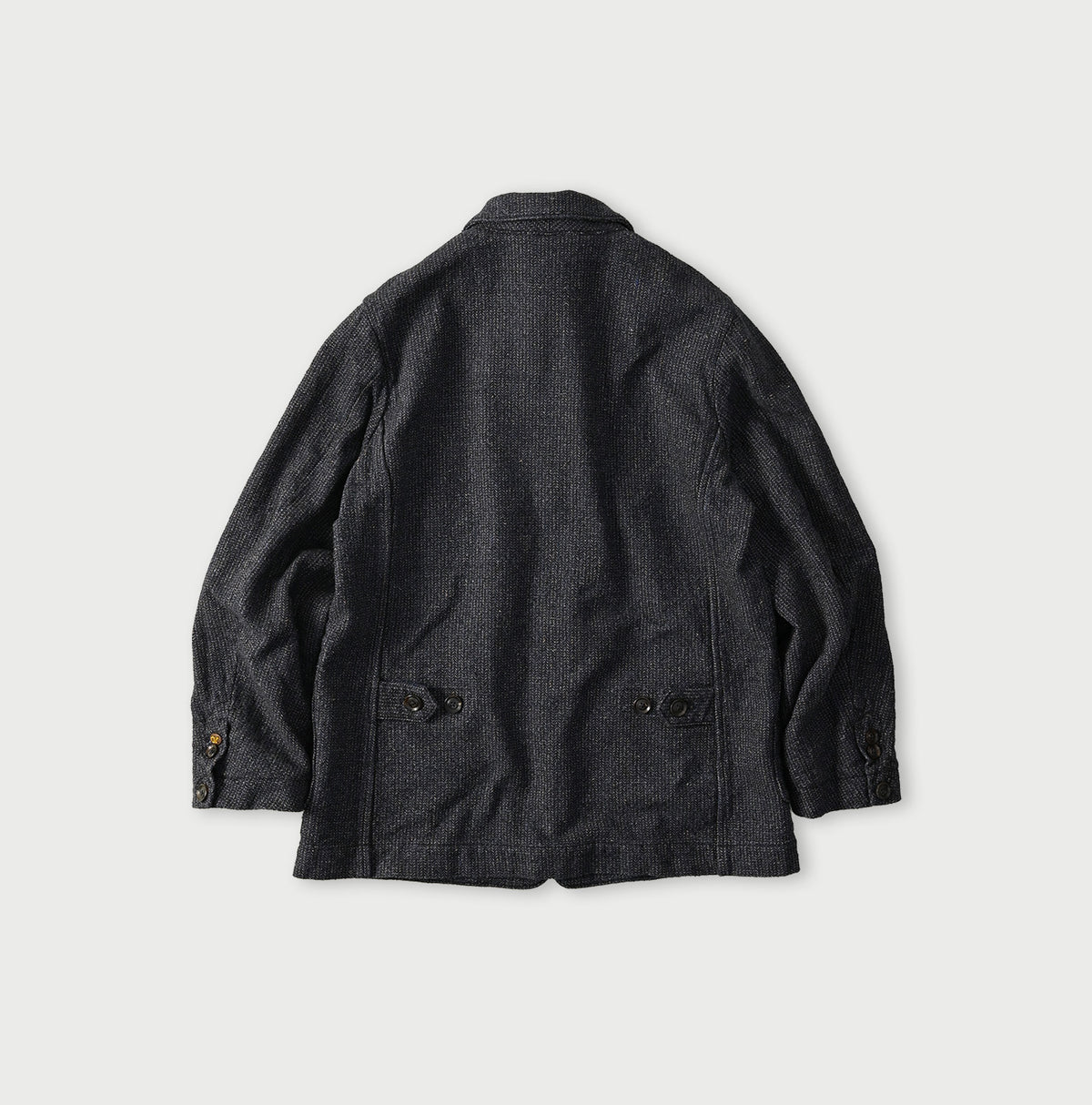 45R Indigo Cotton Tweed 908 Jacket Cardigan