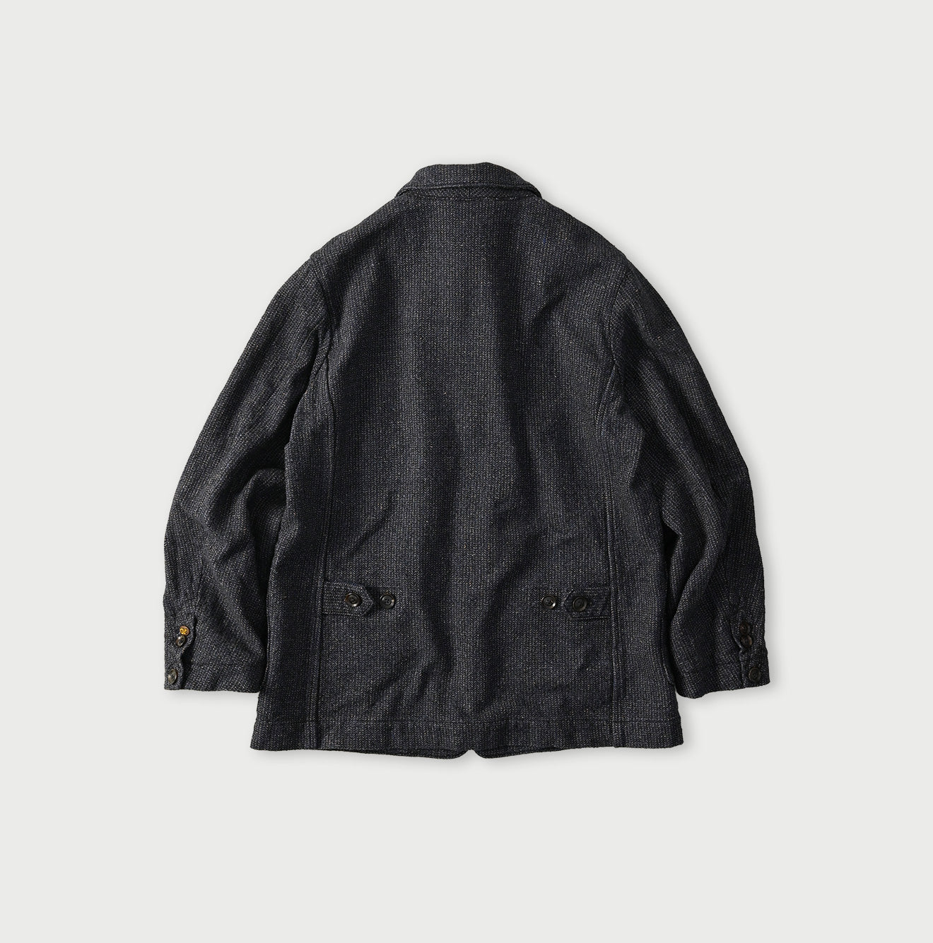 45R Indigo Cotton Tweed 908 Jacket Cardigan - Image 17