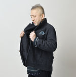 45R Indigo Cotton Tweed 908 Jacket Cardigan