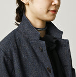 45R Indigo Cotton Tweed 908 Jacket Cardigan