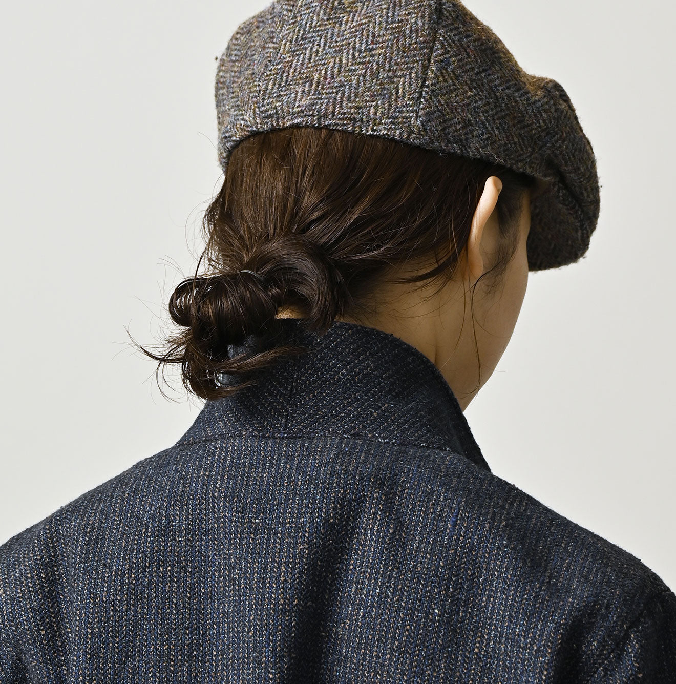 45R Indigo Cotton Tweed 908 Jacket Cardigan - Image 14