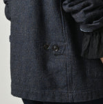 45R Indigo Cotton Tweed 908 Jacket Cardigan