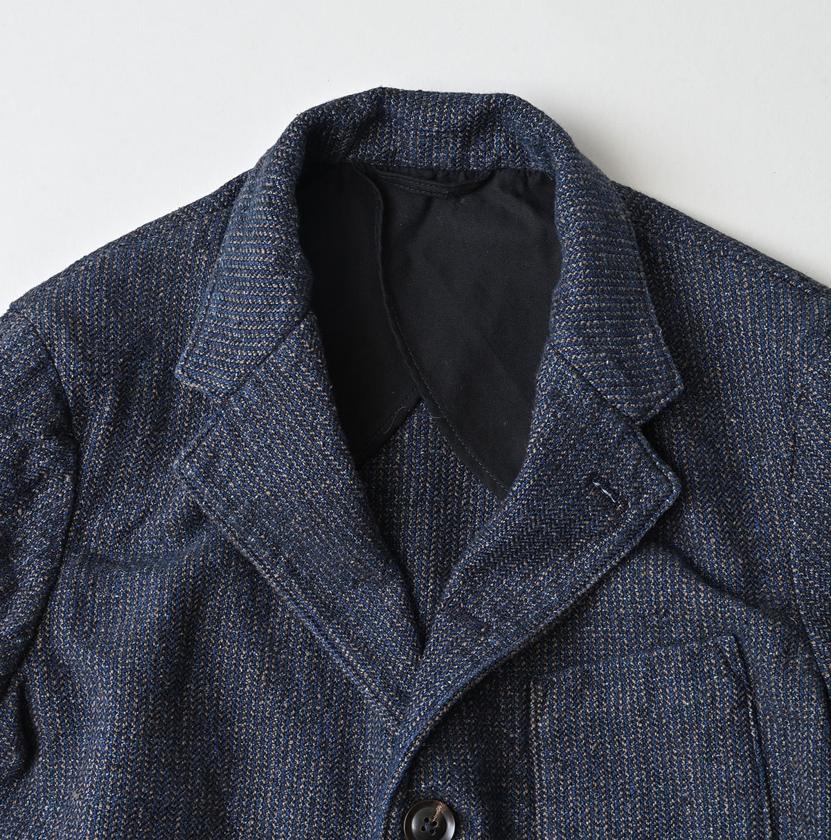 45R Indigo Cotton Tweed 908 Jacket Cardigan