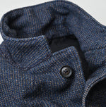 45R Indigo Cotton Tweed 908 Jacket Cardigan