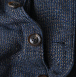 45R Indigo Cotton Tweed 908 Jacket Cardigan