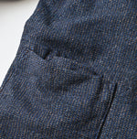 45R Indigo Cotton Tweed 908 Jacket Cardigan