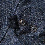45R Indigo Cotton Tweed 908 Jacket Cardigan