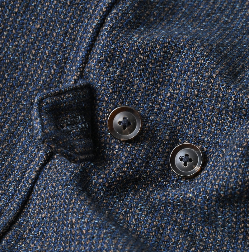 45R Indigo Cotton Tweed 908 Jacket Cardigan - Image 24