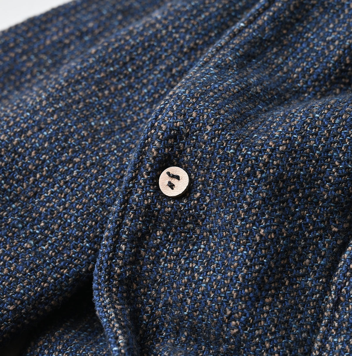 45R Indigo Cotton Tweed 908 Jacket Cardigan