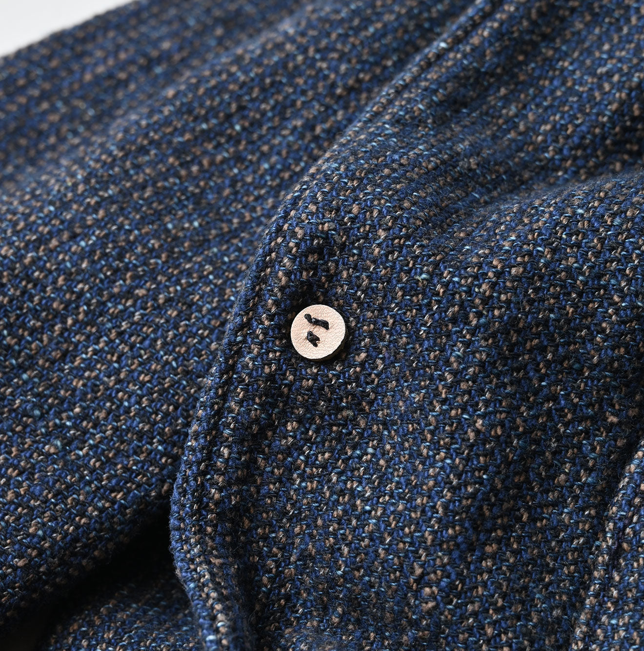 45R Indigo Cotton Tweed 908 Jacket Cardigan - Image 27