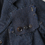 45R Indigo Cotton Tweed 908 Jacket Cardigan