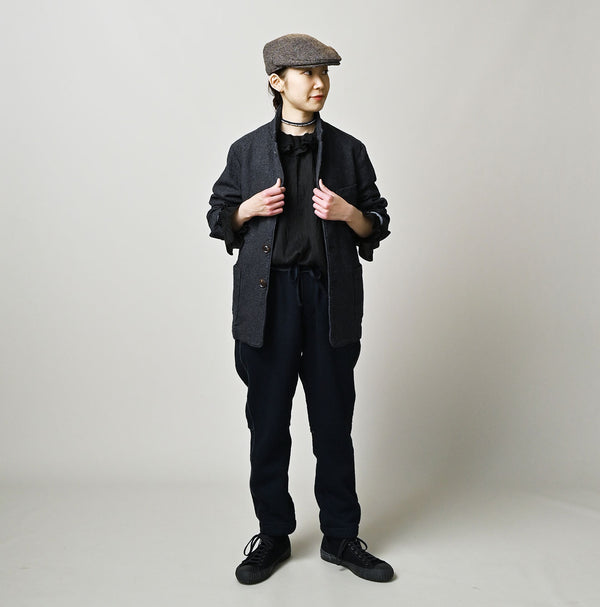 45R Indigo Cotton Tweed 908 Jacket Cardigan