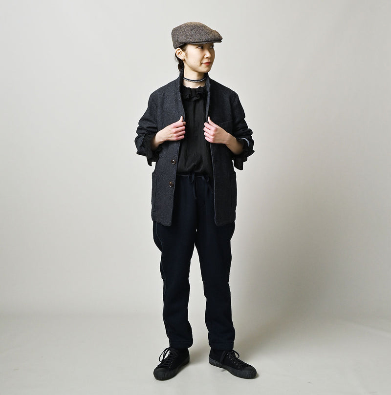 45R Indigo Cotton Tweed 908 Jacket Cardigan - Image 3