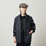 45R Indigo Cotton Tweed 908 Jacket Cardigan
