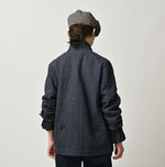45R Indigo Cotton Tweed 908 Jacket Cardigan