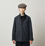 45R Indigo Cotton Tweed 908 Jacket Cardigan