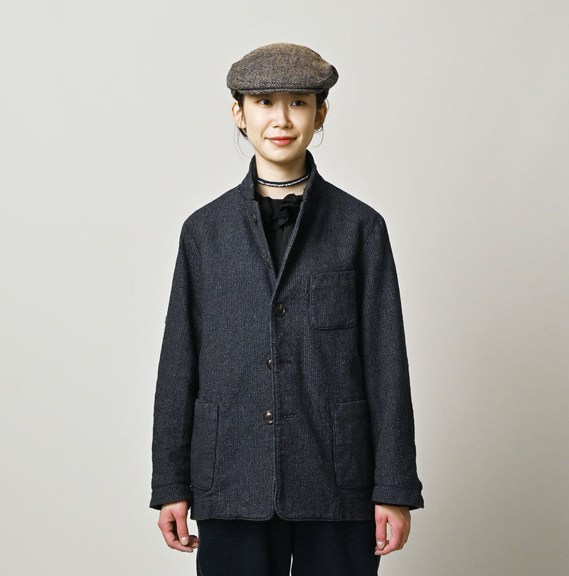 45R Indigo Cotton Tweed 908 Jacket Cardigan - Image 10