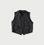 45R Indigo Cotton Tweed 908 Miyuki Vest