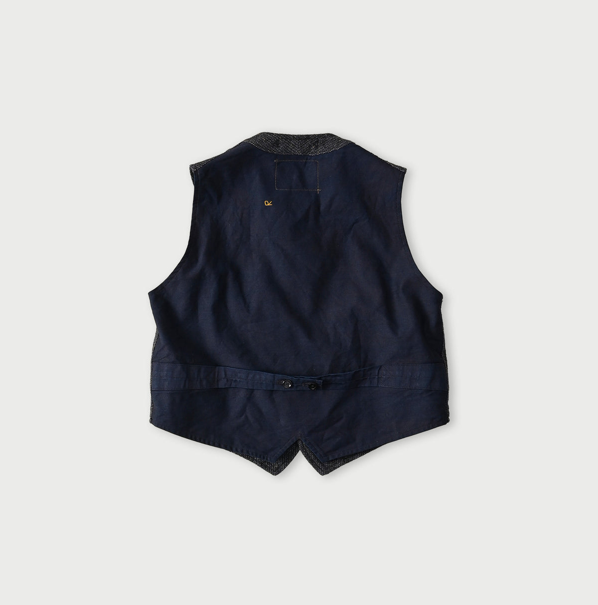 45R Indigo Cotton Tweed 908 Miyuki Vest