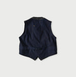 45R Indigo Cotton Tweed 908 Miyuki Vest