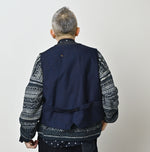 45R Indigo Cotton Tweed 908 Miyuki Vest