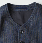 45R Indigo Cotton Tweed 908 Miyuki Vest