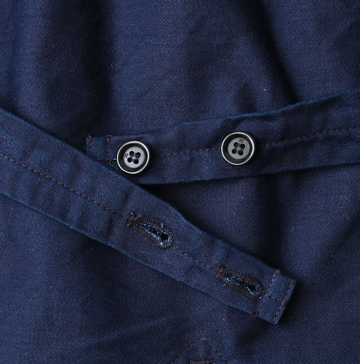 45R Indigo Cotton Tweed 908 Miyuki Vest