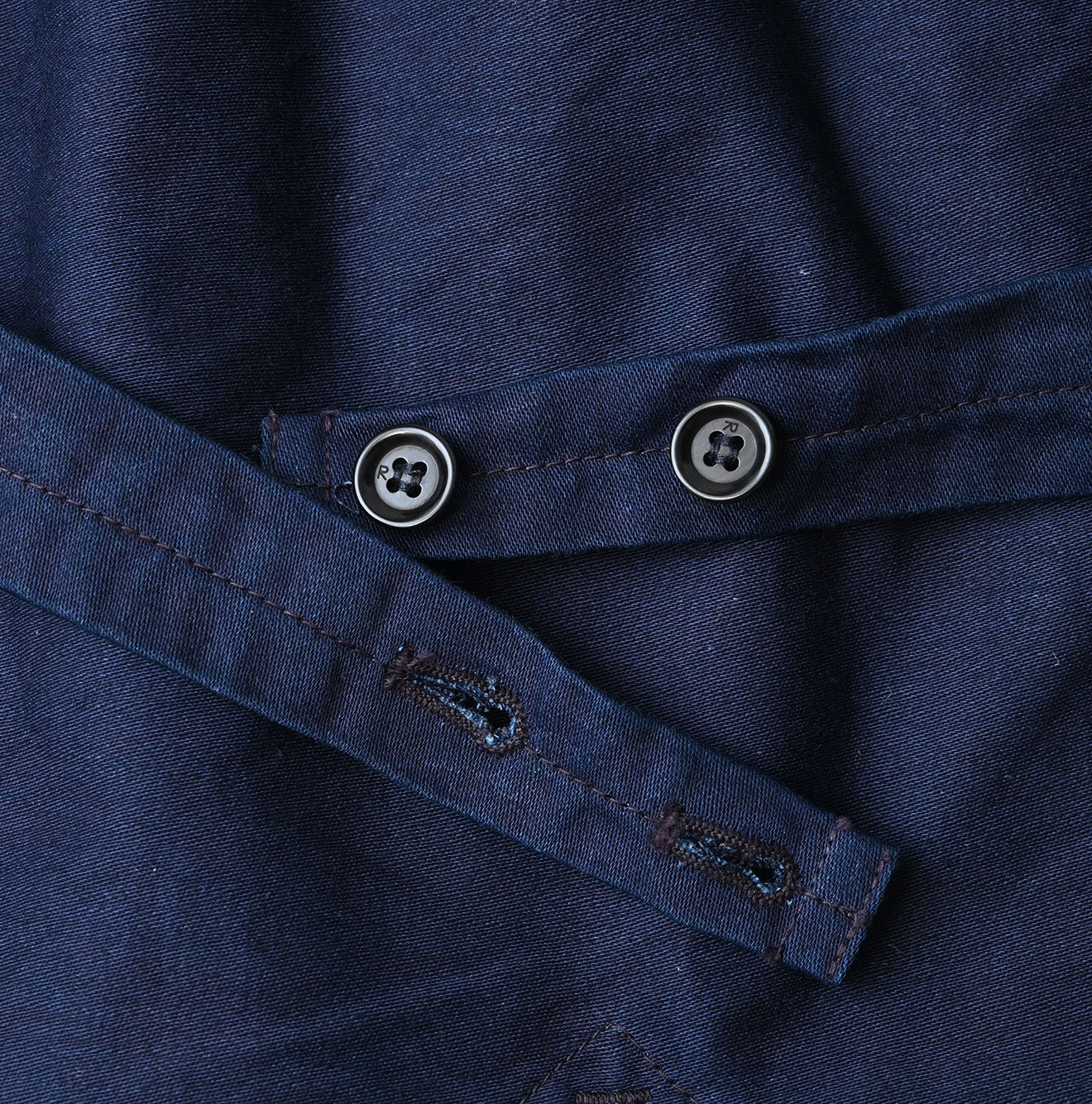 45R Indigo Cotton Tweed 908 Miyuki Vest - Image 20