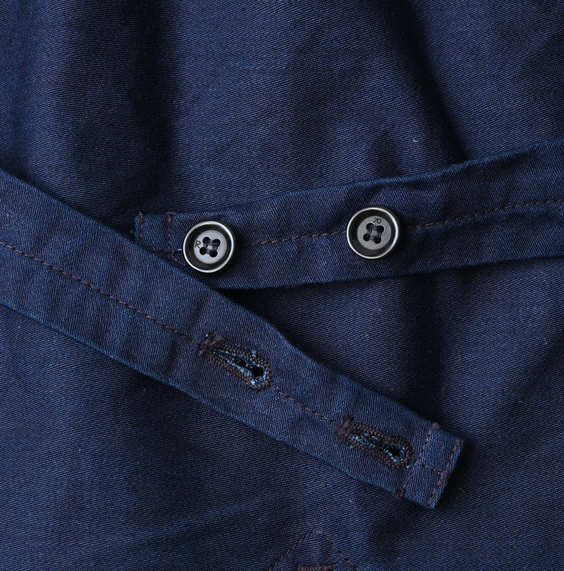 45R Indigo Cotton Tweed 908 Miyuki Vest - Image 20