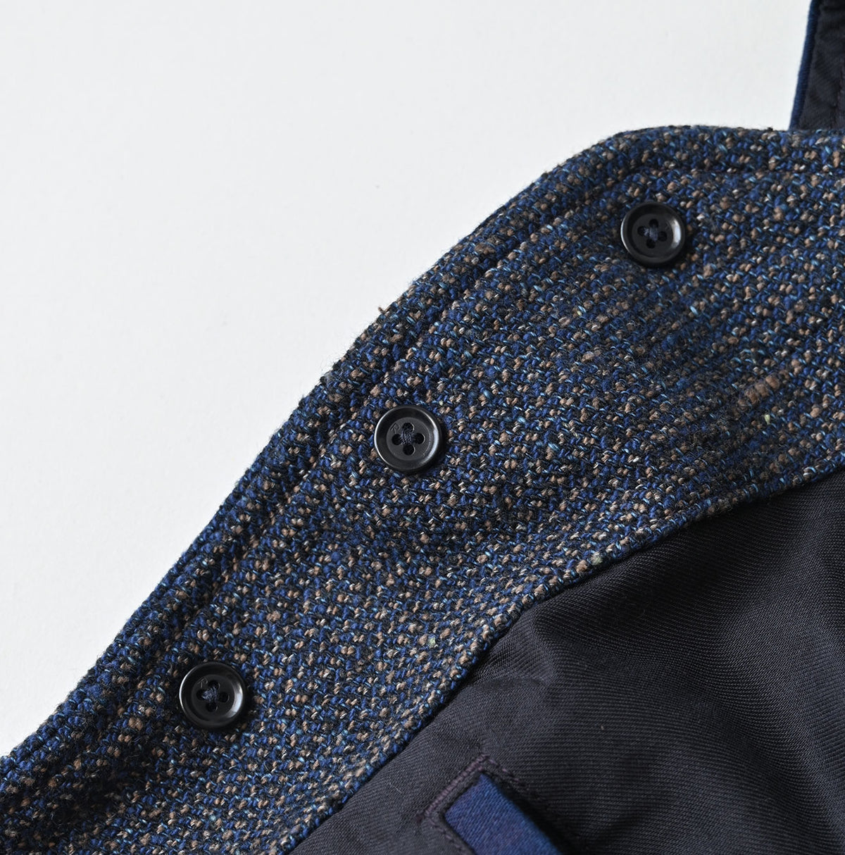 45R Indigo Cotton Tweed 908 Miyuki Vest