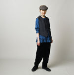 45R Indigo Cotton Tweed 908 Miyuki Vest