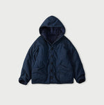 45R Light Mont Brown Denim Quilt 908 Hood Blouson Nou