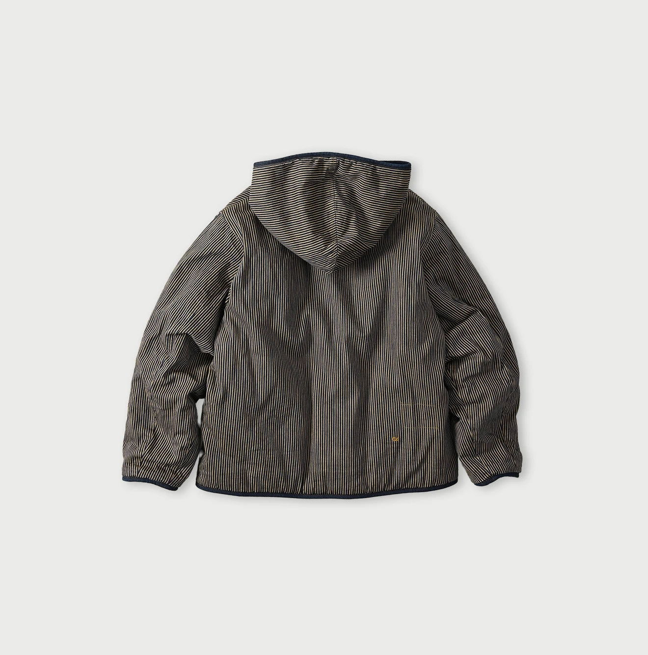 45R Light Mont Brown Denim Quilt 908 Hood Blouson Nou - Image 20