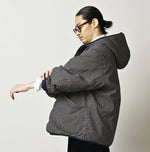 45R Light Mont Brown Denim Quilt 908 Hood Blouson Nou