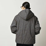 45R Light Mont Brown Denim Quilt 908 Hood Blouson Nou
