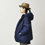 45R Light Mont Brown Denim Quilt 908 Hood Blouson Nou