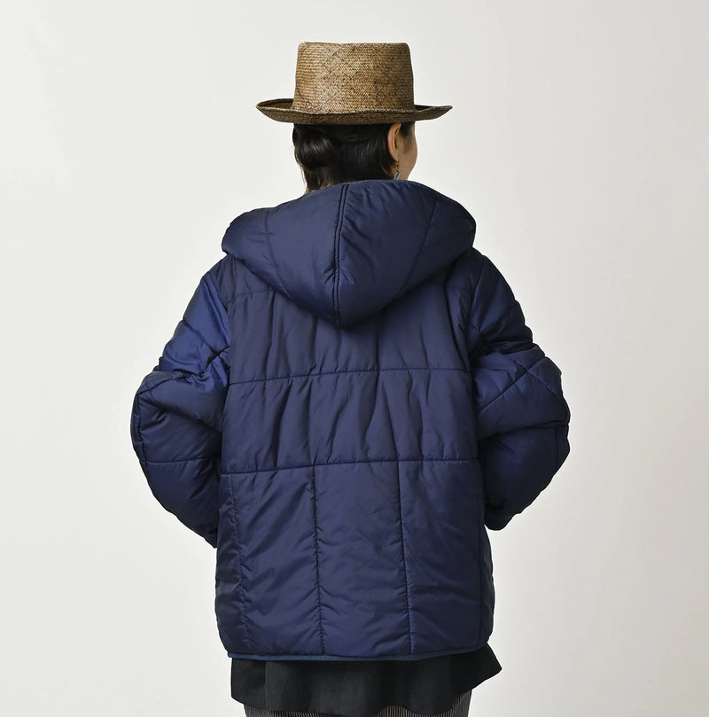 45R Light Mont Brown Denim Quilt 908 Hood Blouson Nou - Image 17