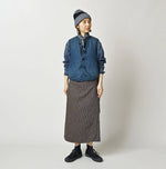 45R Light Mont Brown Denim Quilt 908 Crew Vest Distressed