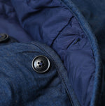 45R Light Mont Brown Denim Quilt 908 Crew Vest Nou