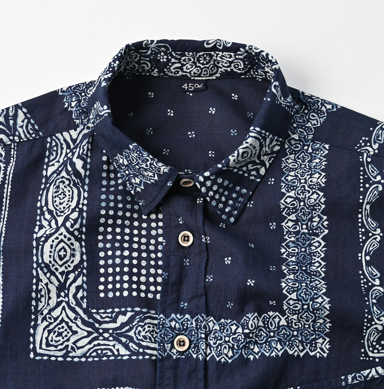 Indigo 908 Bandana Mix Ocean Shirt (Size 3) - 45R by 45rpm studio