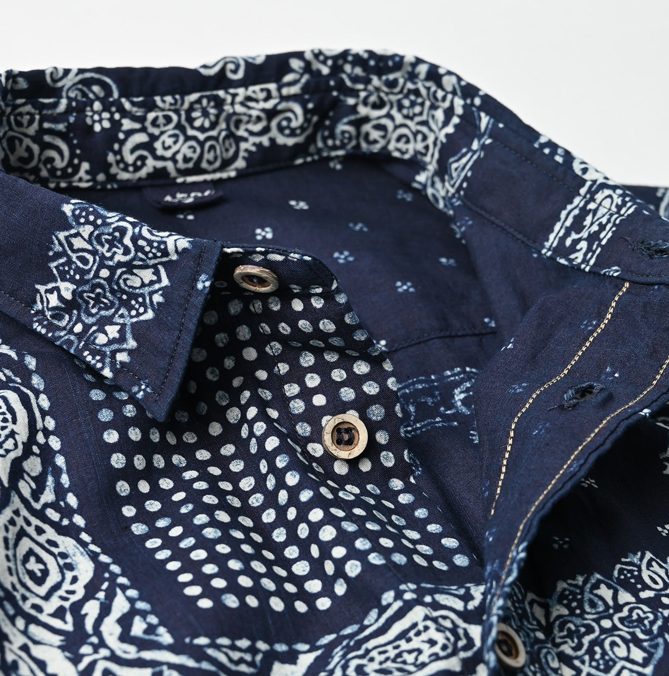 Indigo 908 Bandana Mix Ocean Shirt (Size 3) - 45R by 45rpm studio