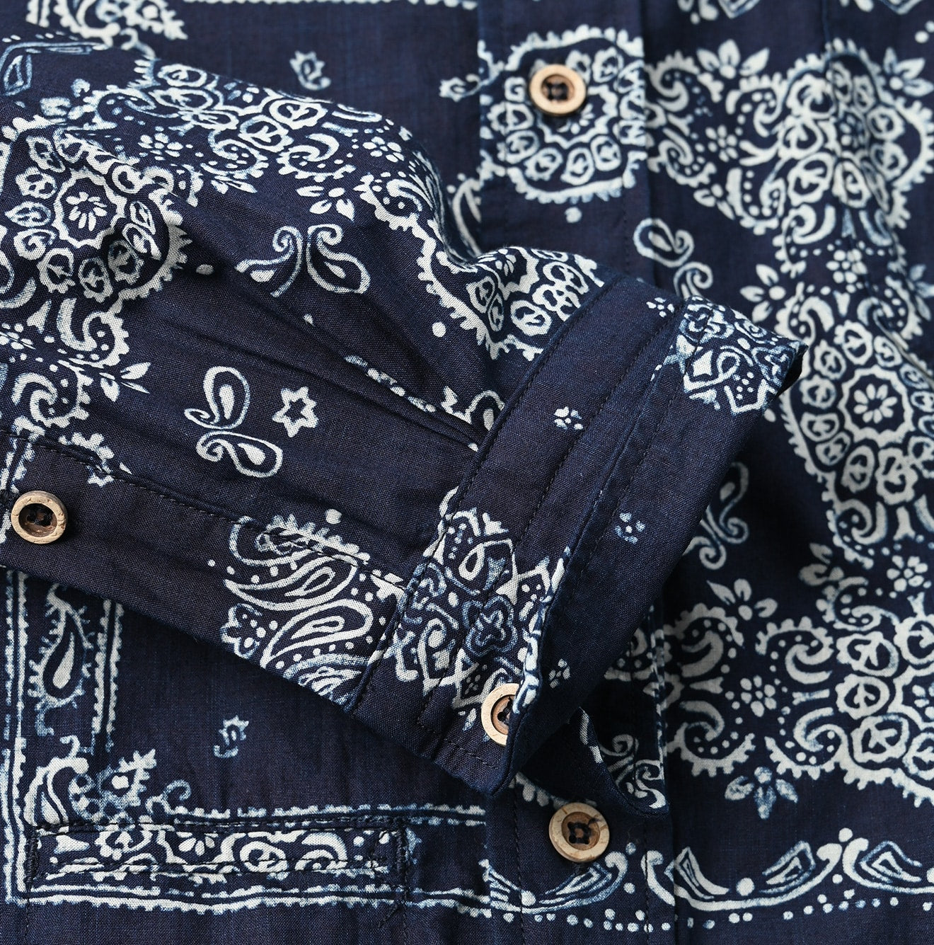 Indigo 908 Bandana Mix Ocean Shirt (Size 3) - 45R by 45rpm studio