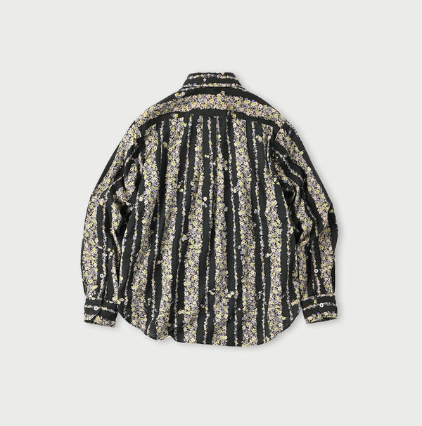 Khadi Saponaria Flower 908 Ocean Petit-collar Shirt - 45R by 45rpm studio