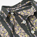 Khadi Saponaria Flower 908 Ocean Petit-collar Shirt - 45R by 45rpm studio