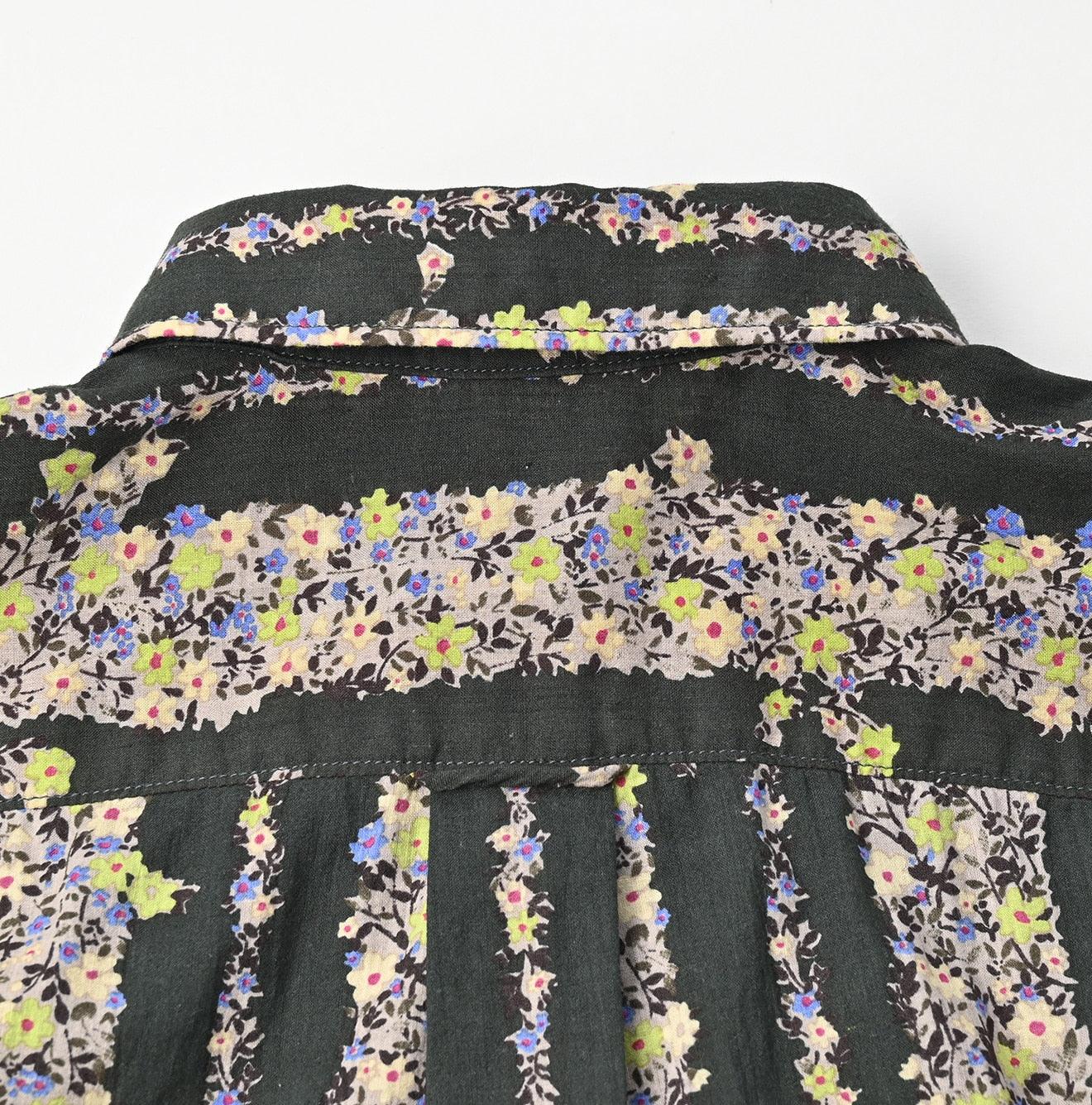 Khadi Saponaria Flower 908 Ocean Petit-collar Shirt - 45R by 45rpm studio - Image 16