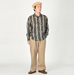 Khadi Saponaria Flower 908 Ocean Petit-collar Shirt - 45R by 45rpm studio