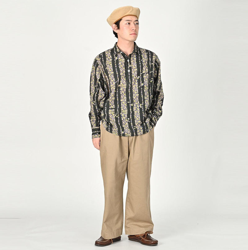 Khadi Saponaria Flower 908 Ocean Petit-collar Shirt - 45R by 45rpm studio - Image 20