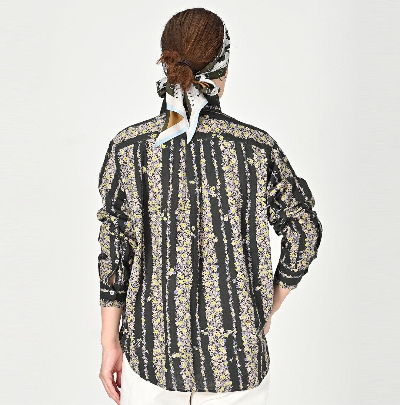 Khadi Saponaria Flower 908 Ocean Petit-collar Shirt - 45R by 45rpm studio - Image 5
