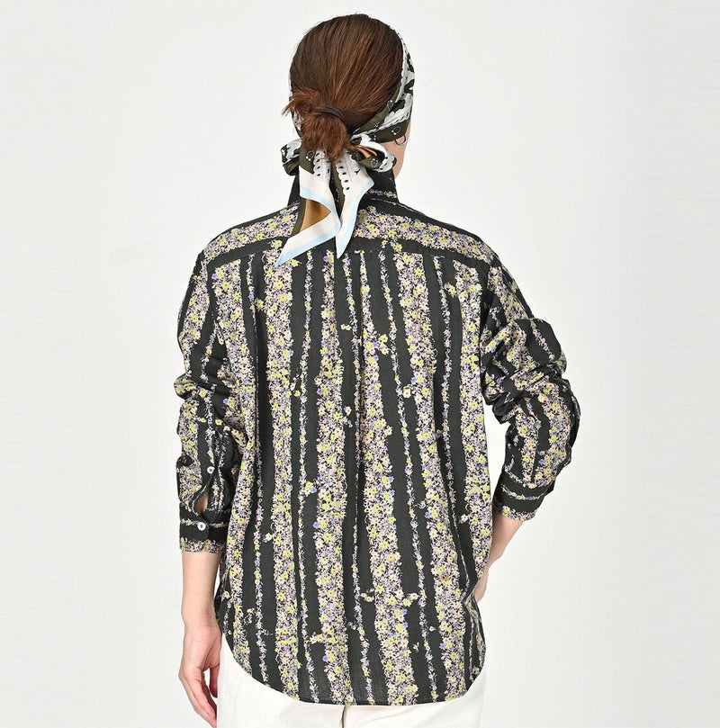 Khadi Saponaria Flower 908 Ocean Petit-collar Shirt - 45R by 45rpm studio - Image 5